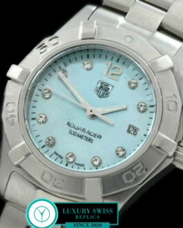 TAG HEUER AQUARACER LADIES 27MM SWISS QUARTZ MOP LIGHT BLUE