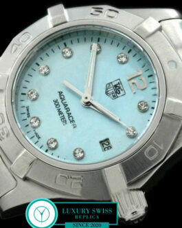 TAG HEUER AQUARACER LADIES 27MM SWISS QUARTZ MOP LIGHT BLUE