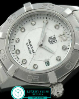 TAG HEUER AQUARACER LADIES 27MM SWISS QUARTZ WHITE