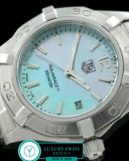 TAG HEUER AQUARACER LADIES 27MM SWISS QUARTZ MOP LIGHT BLUE