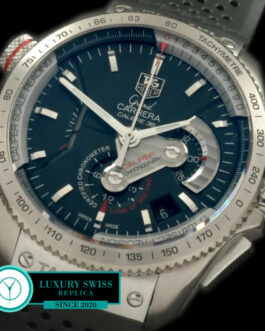TAG HEUER GRAND CARRERA CALIBRE 36 CHRONOGRAPH SWISS AUTOMATIC BLACK RUBBER STRAP